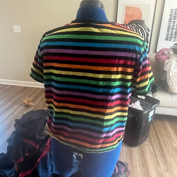 Hot Topic Pride Collection Crop Top with Cutout - Picture 4 of 5